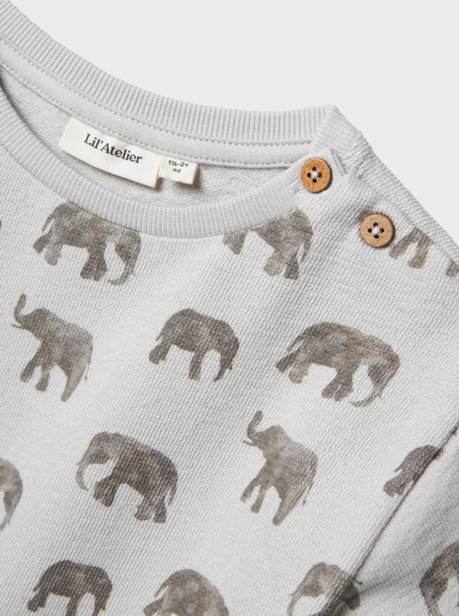 Lil‘Atelier Sweater mit Elefanten (nmmdias)