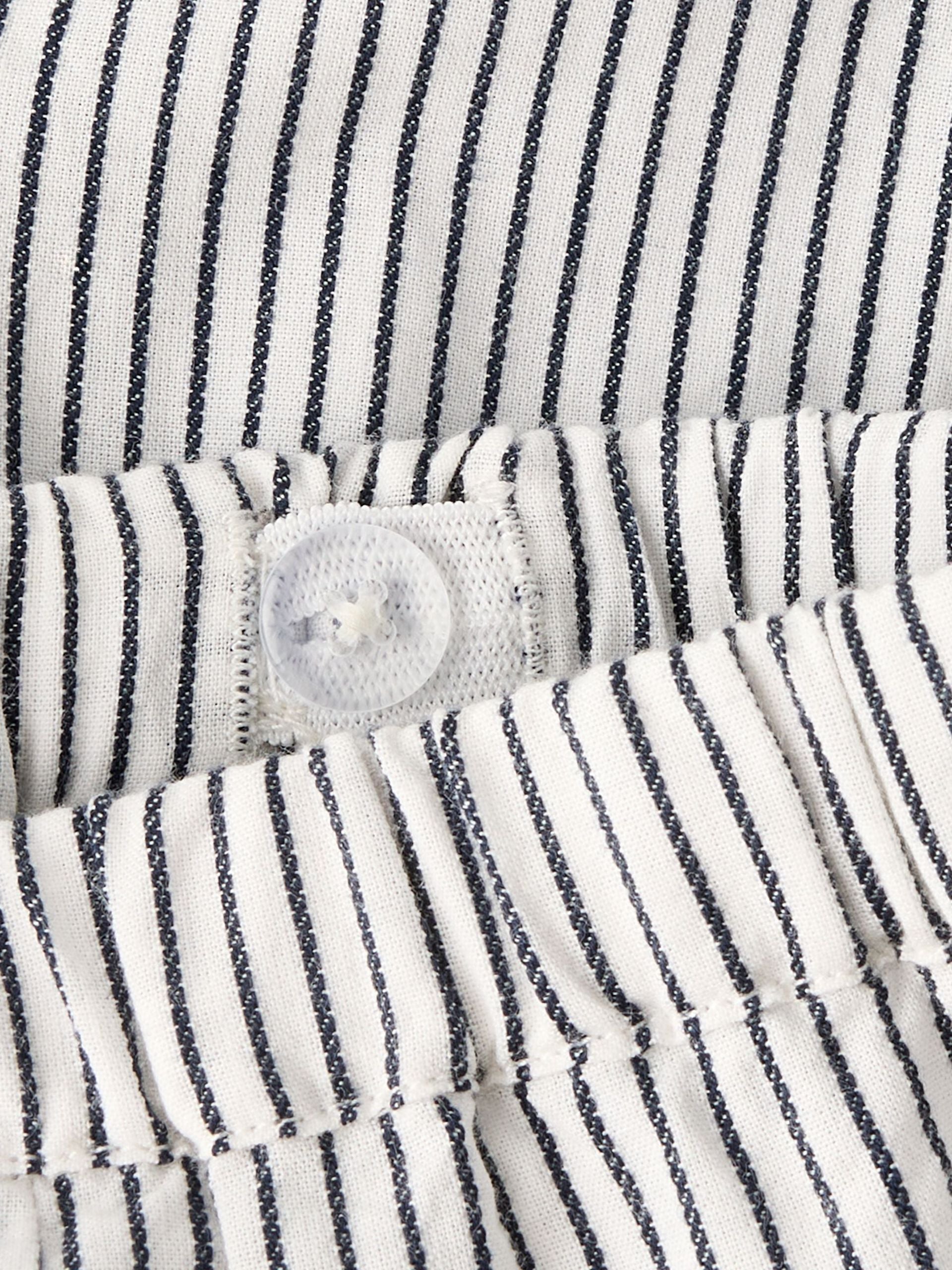 name it Babyhose weiß-blau gestreift (nbmfar)