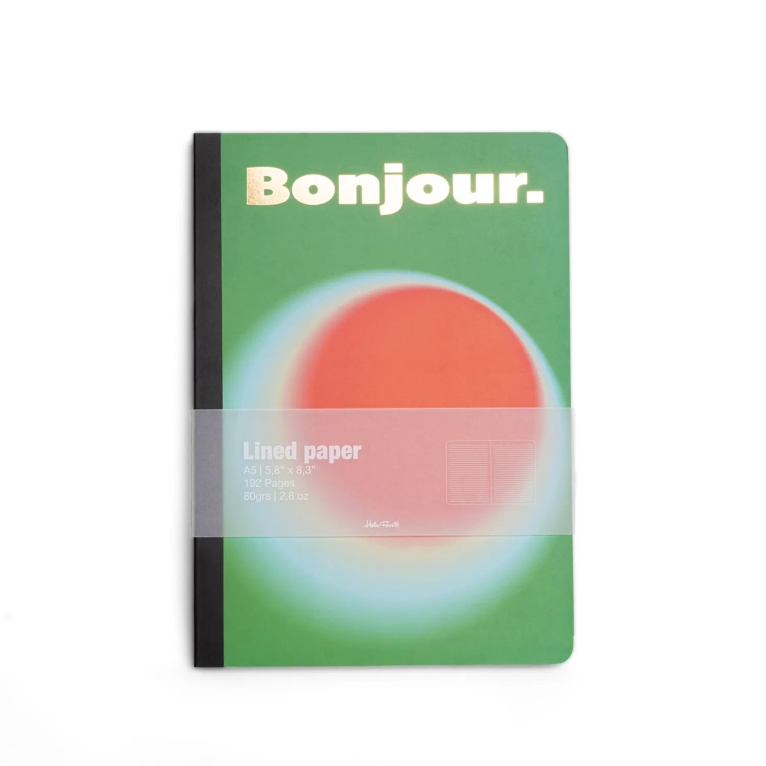 Helio Feretti Notizbuch Bonjour