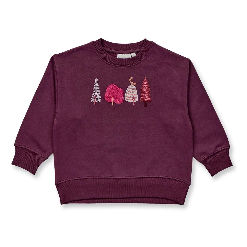 Sense Organics Sweatshirt DARI Plum Trees