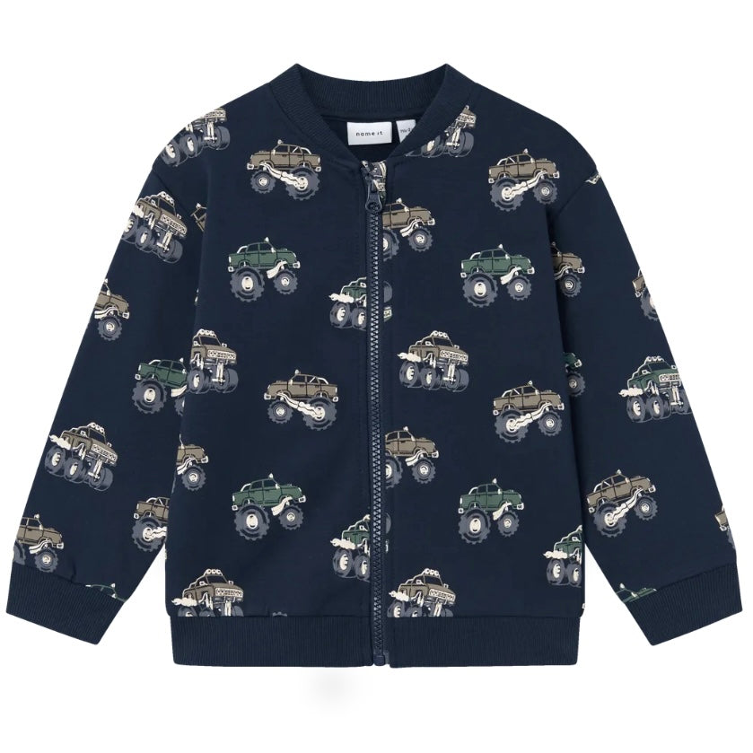 name it Sweatjacke Card Bru(nmmbseb) Dark Sapphire