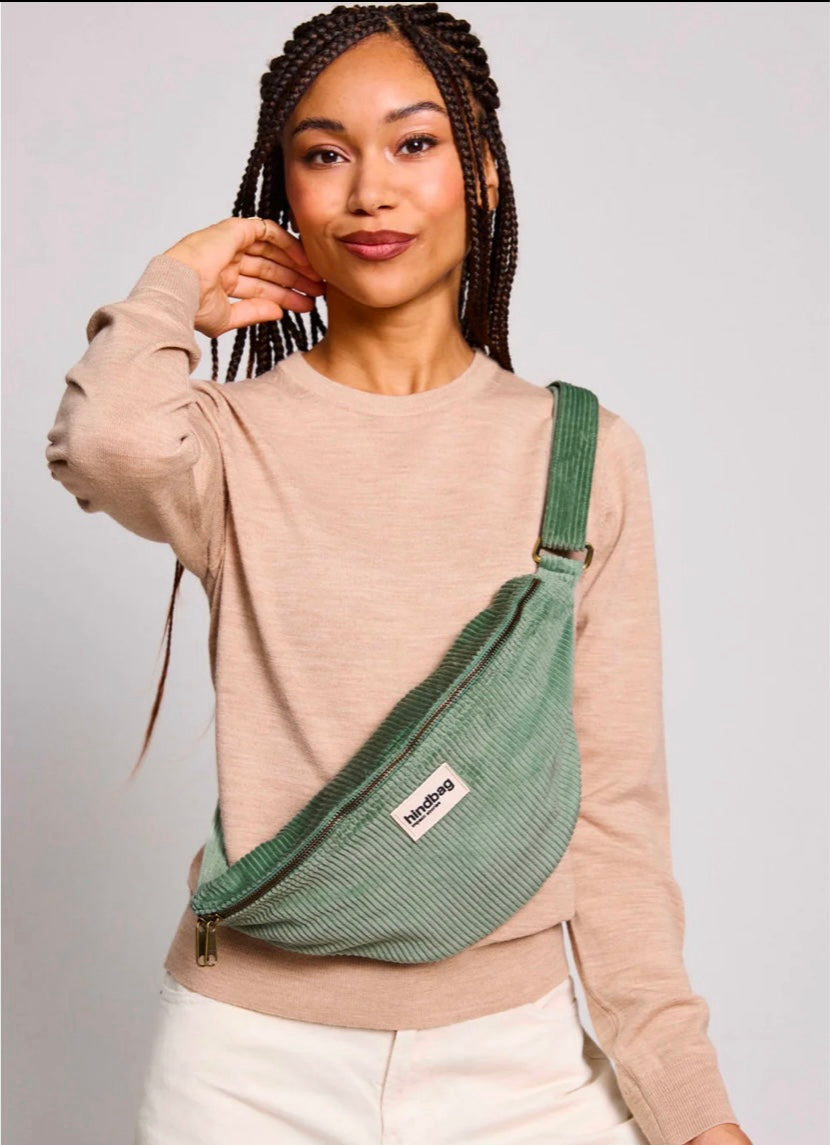 hindbag Sasha Velours mintgrün