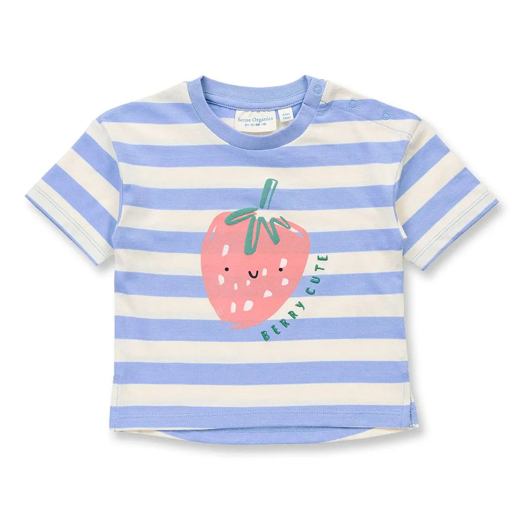 Sense Organics Baby T-Shirt SOPHIE Erdbeere Ringel