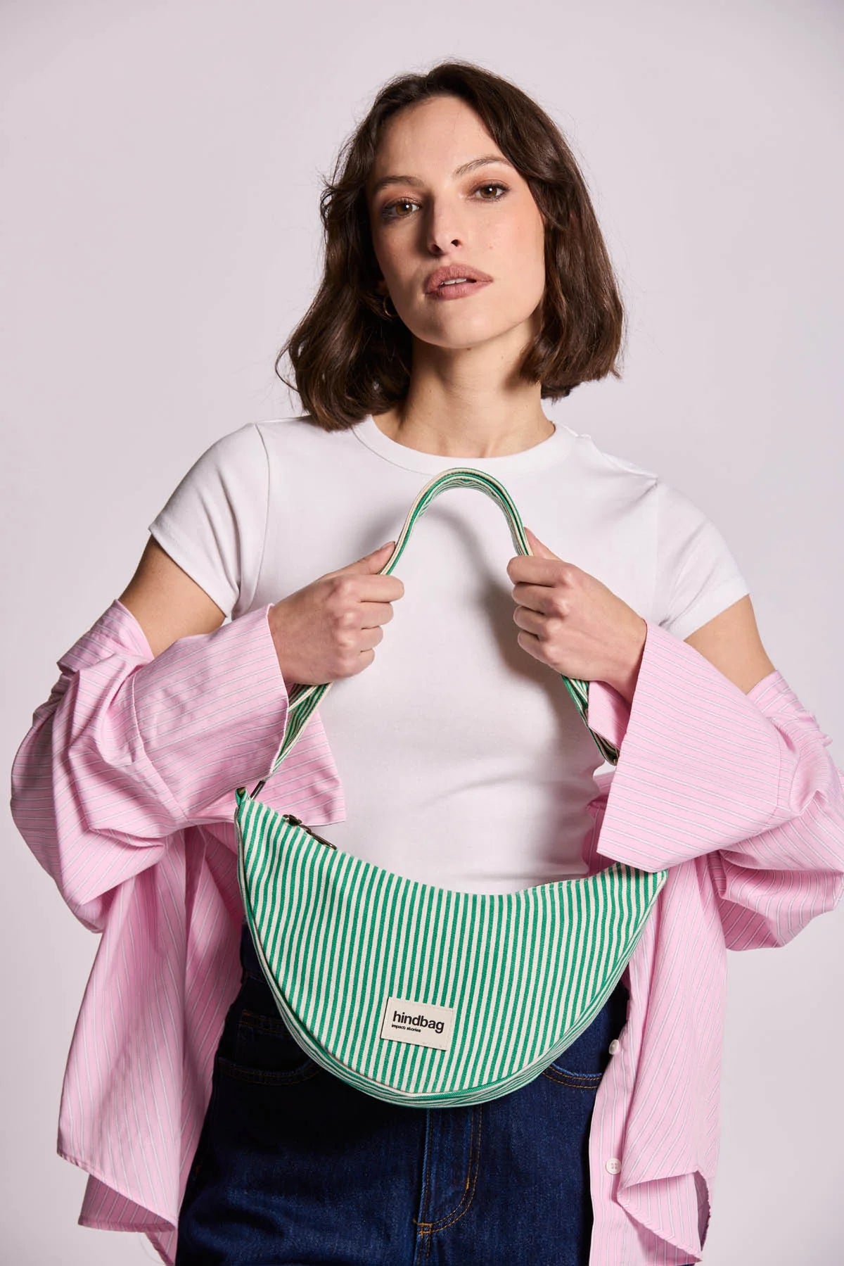 hindbag Andrea grüne Streifen