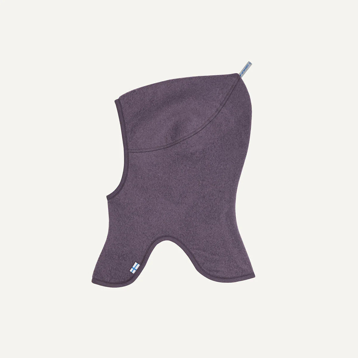 Finkid Schlupfmütze aus Wollfleece Luola Wool black plum