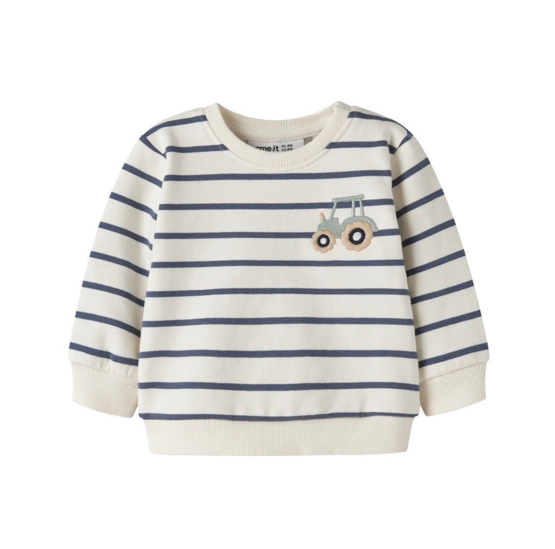 name it Baby Sweatshirt (nbmlarsbo) Antique White