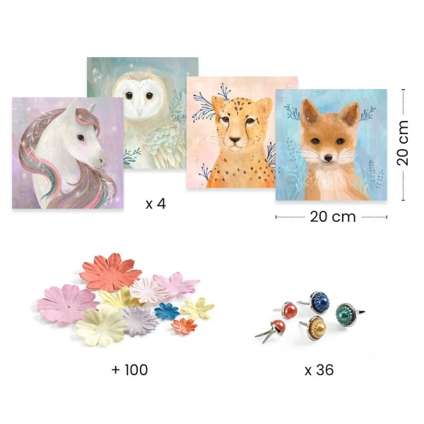 Djeco Bilder in 3D - Blumenkrone