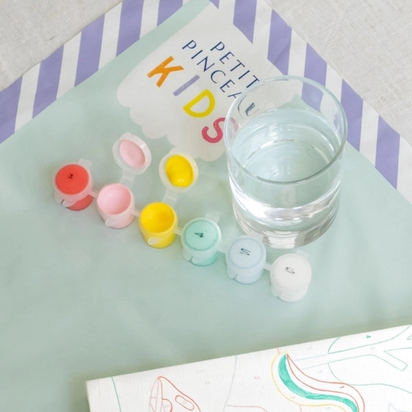 La petite épicerie Malen nach Zahlen Einhorn