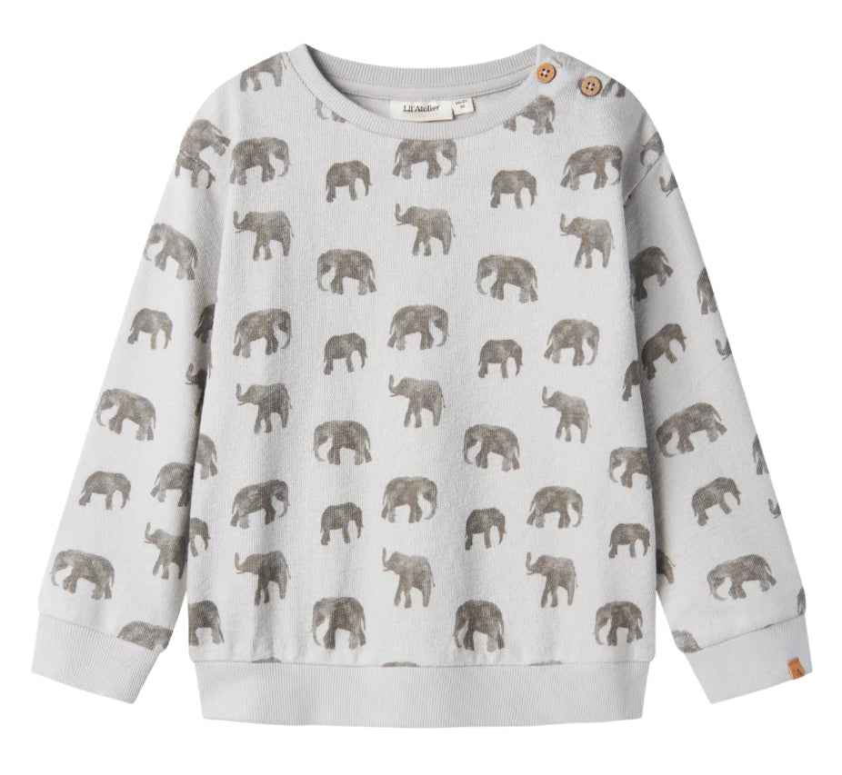 Lil‘Atelier Sweater mit Elefanten (nmmdias)