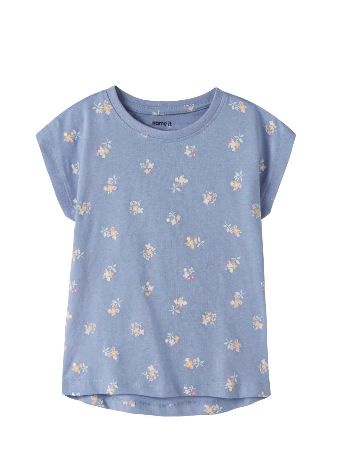 name it T-Shirt (nmfvigga) Blumen blau