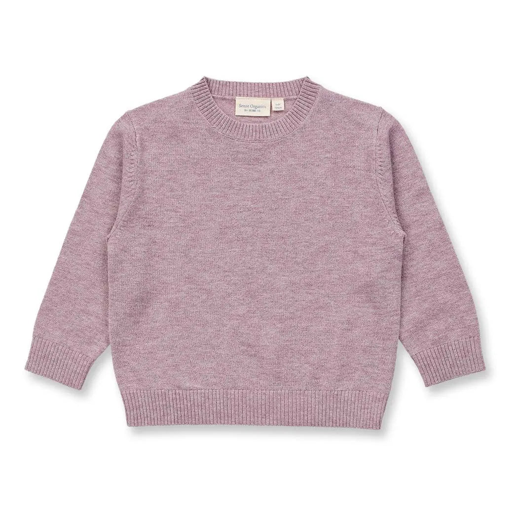 Sense Organics StrickpulloverIKE Merinowolle Mauve Melange