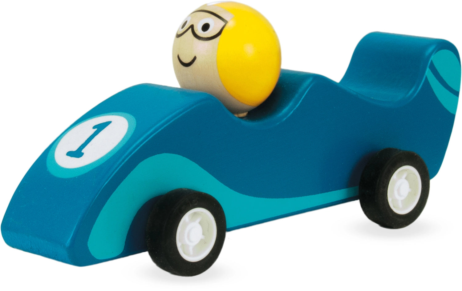 Ulysse Holzrennwagen mit Rückzugmotor