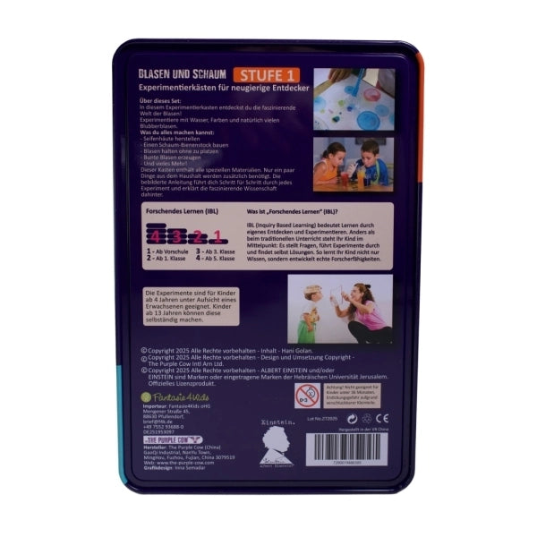 Einstein Experimentierkasten Blasen und Schaum