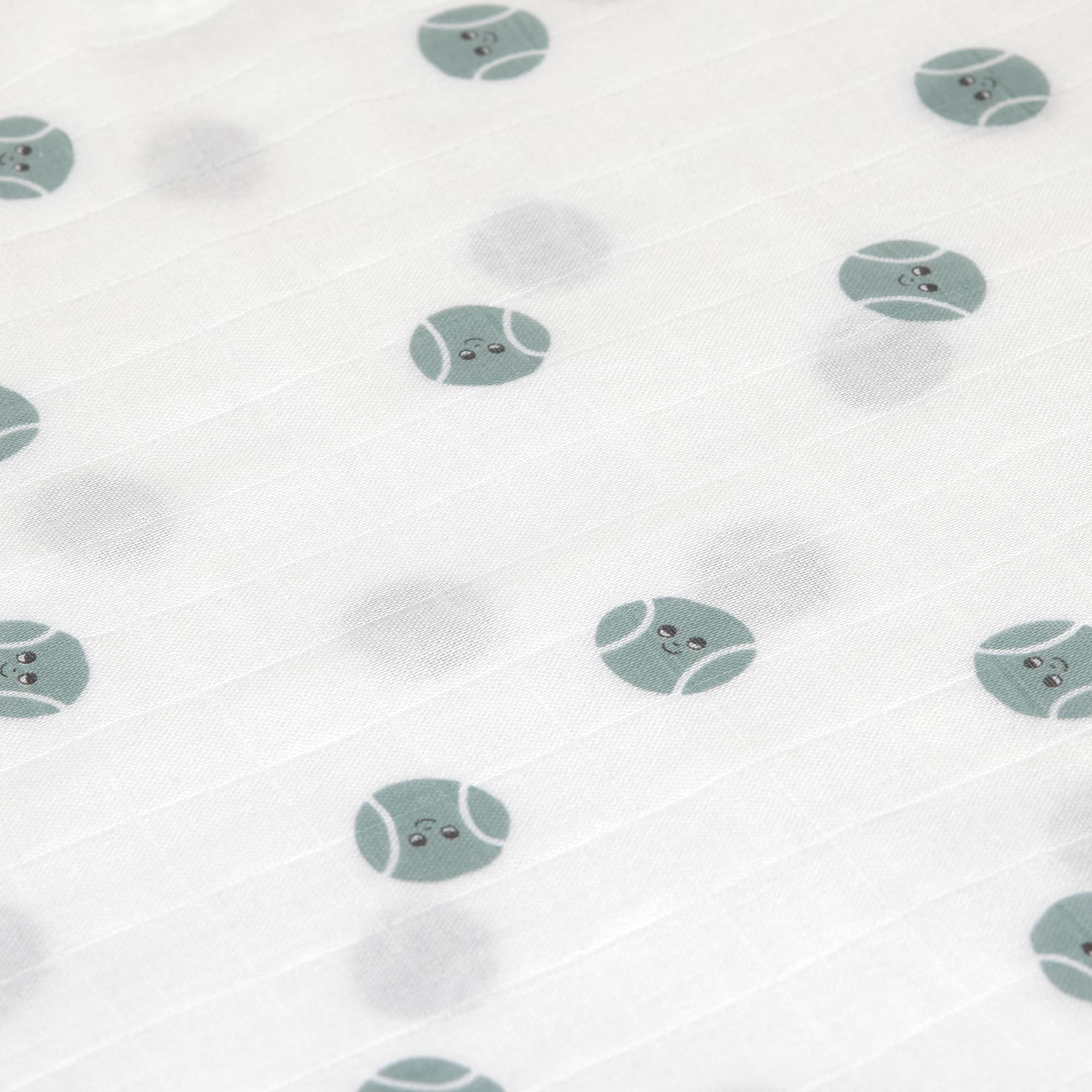 lässig Mulltücher 3er-Set 80 x 80 CM - Tiny Team hellblau