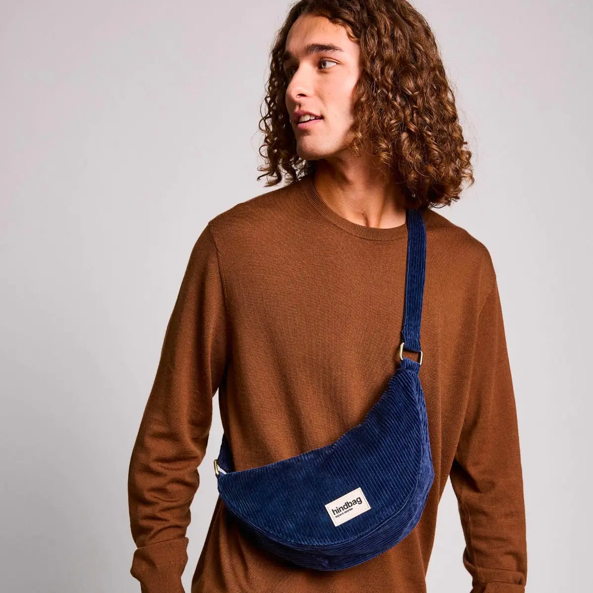 hindbag Andrea Velour Marine