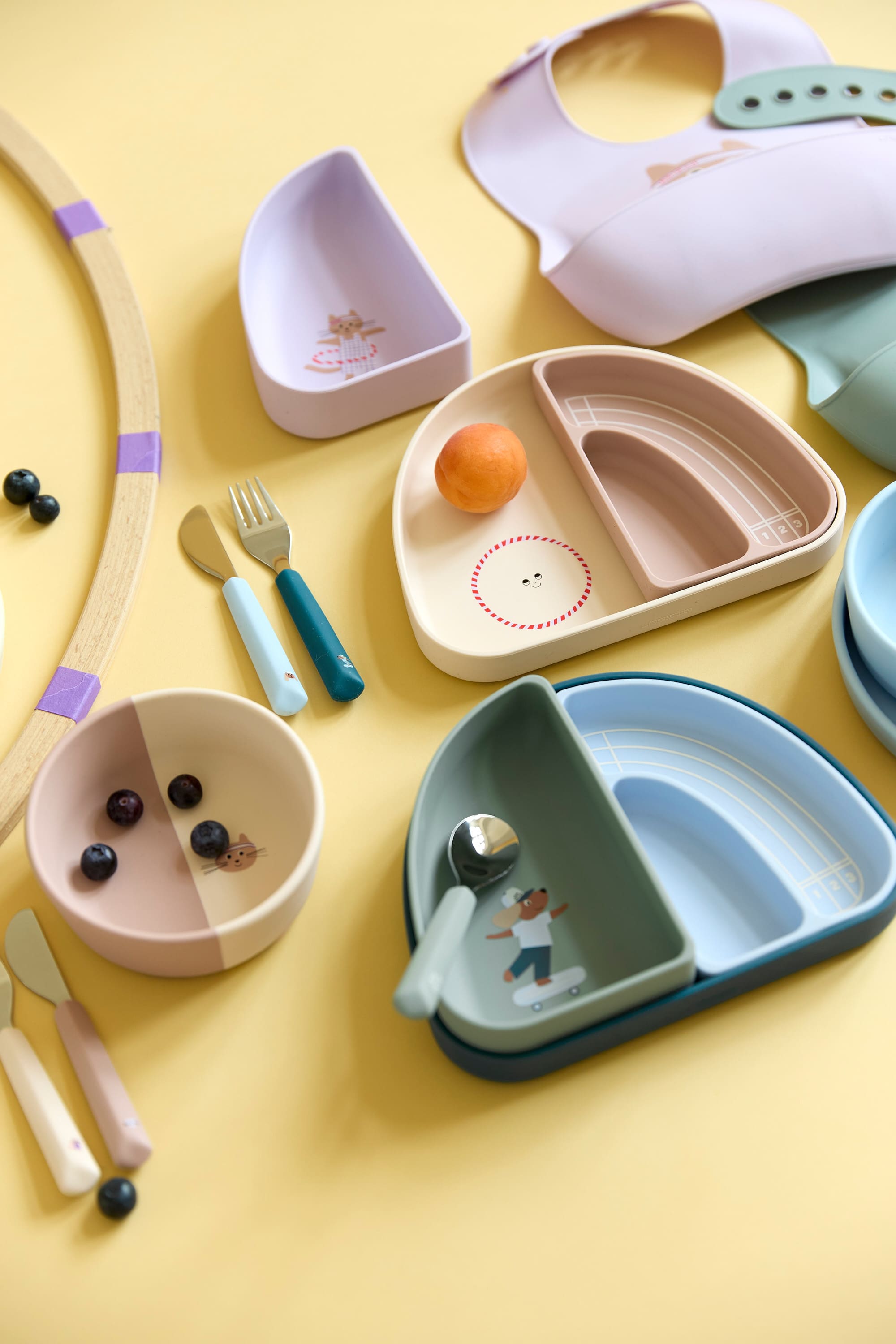 Lässig Kinderbesteck Set Tiny Team Hund