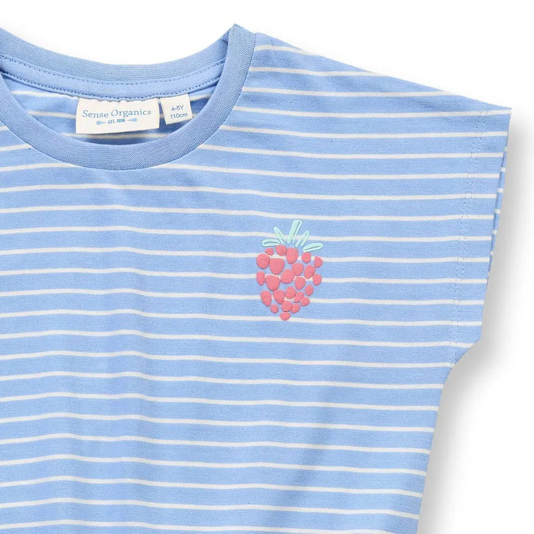 Sense Organics Kleid NOOANA Himbeere Stripes Hyacinth