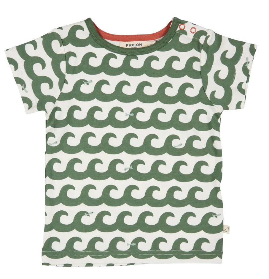 Pigeon T-Shirt Waves