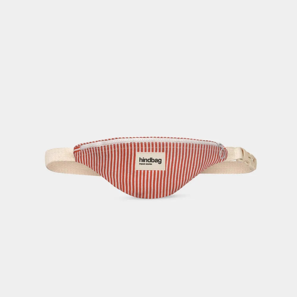 hindbag Augustin Bauchtasche rot gestreift