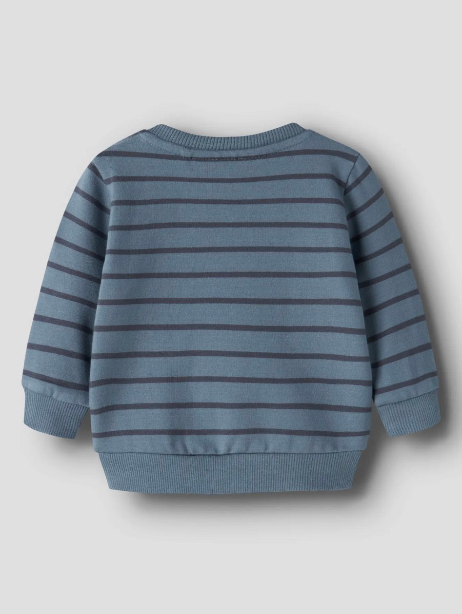 name it Baby Sweatshirt Fuchs (nbmnaddel) blau