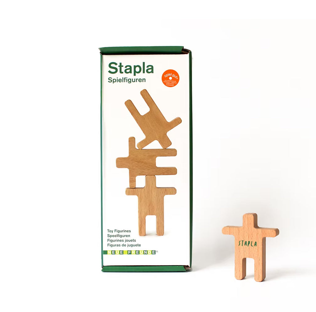 Neue Freunde STAPLA 12 Spielfiguren Holz