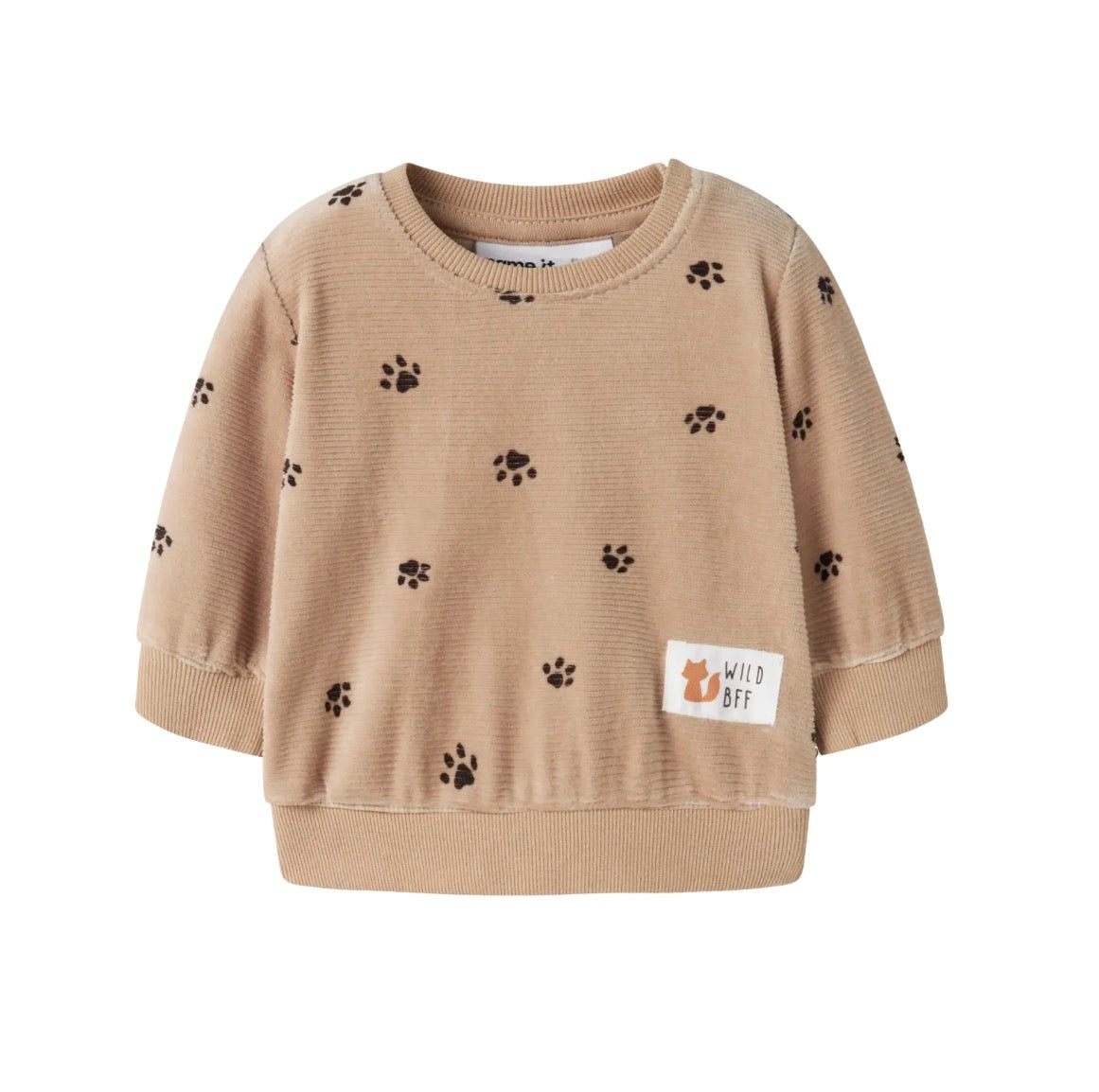 name it Baby Sweatshirt velours (nbmnorden) Sesam