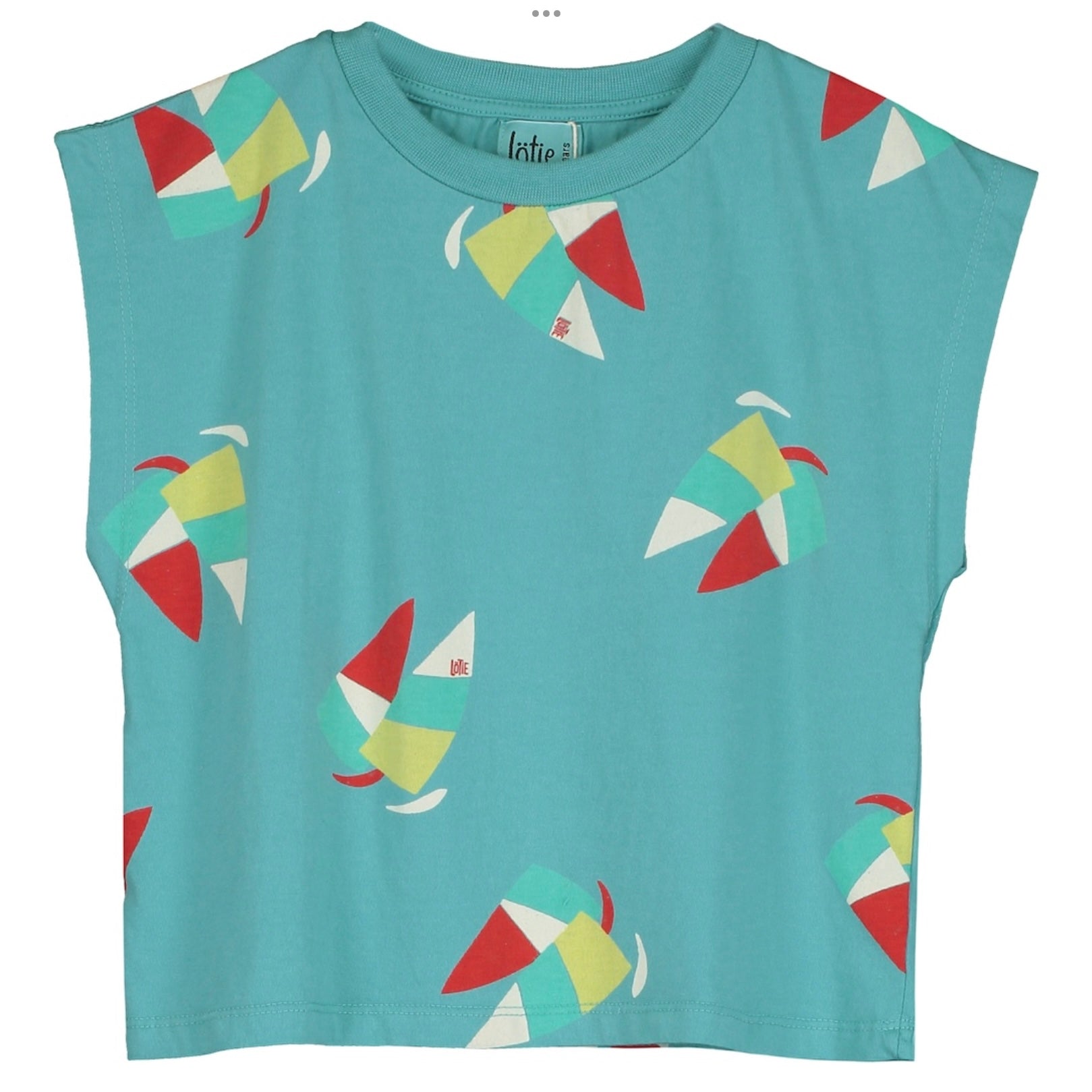 lötiekids T-Shirt ohne Ärmel mit Segelbooten