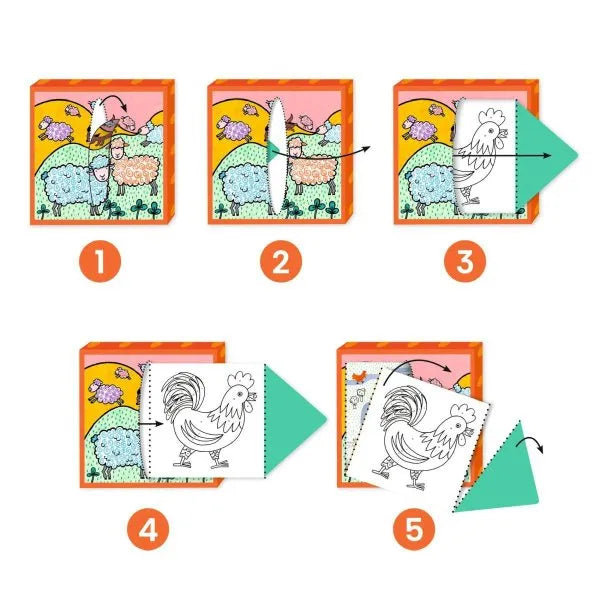 Djeco Ausmalbilder 3-6: Bauernhof