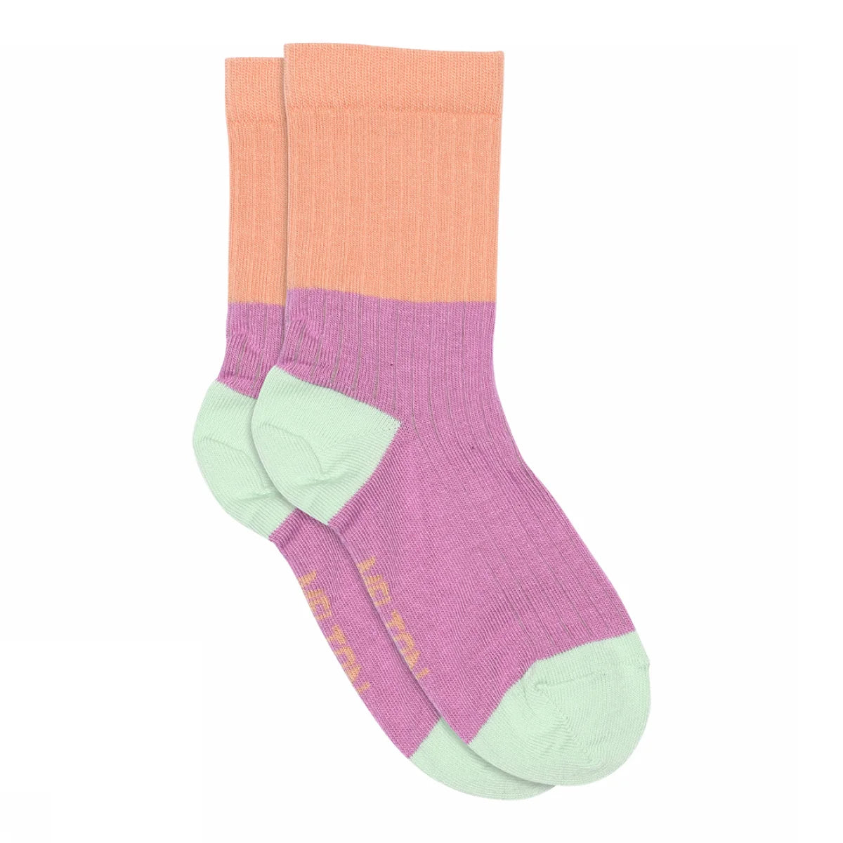 Melton Block Colour Socks Rosebun
