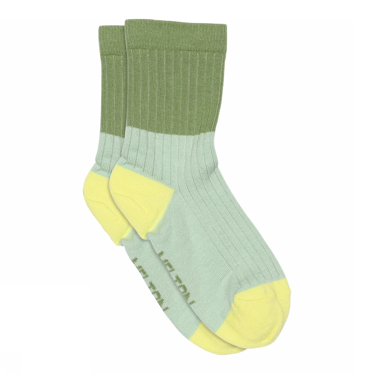Melton Block Colour Sock Mint