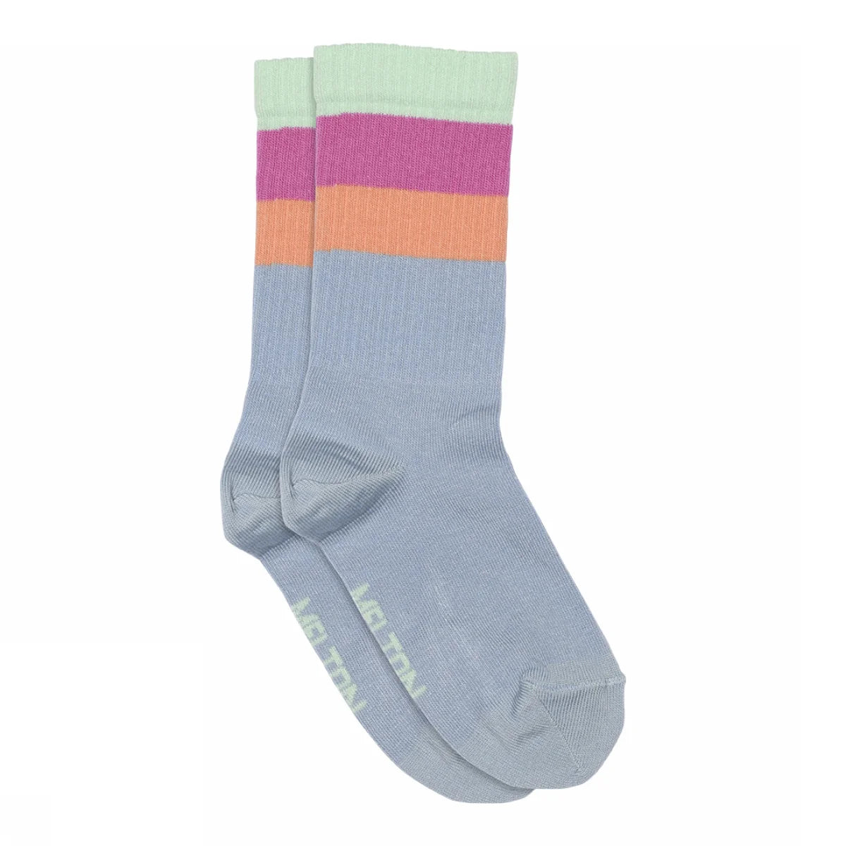 Melton Wide Stripes Socks Forever Blue