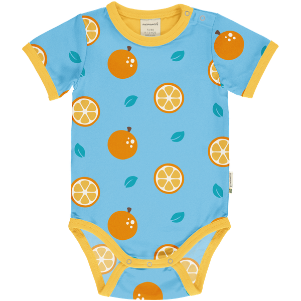 maxomorra Kurzarm-Body Orange