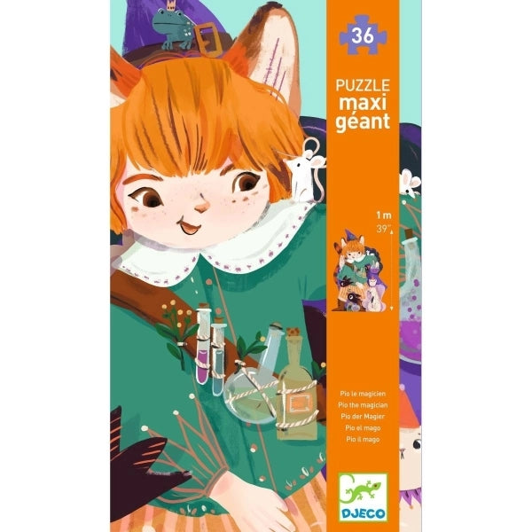 Djeco Bodenpuzzle Pio der Magier