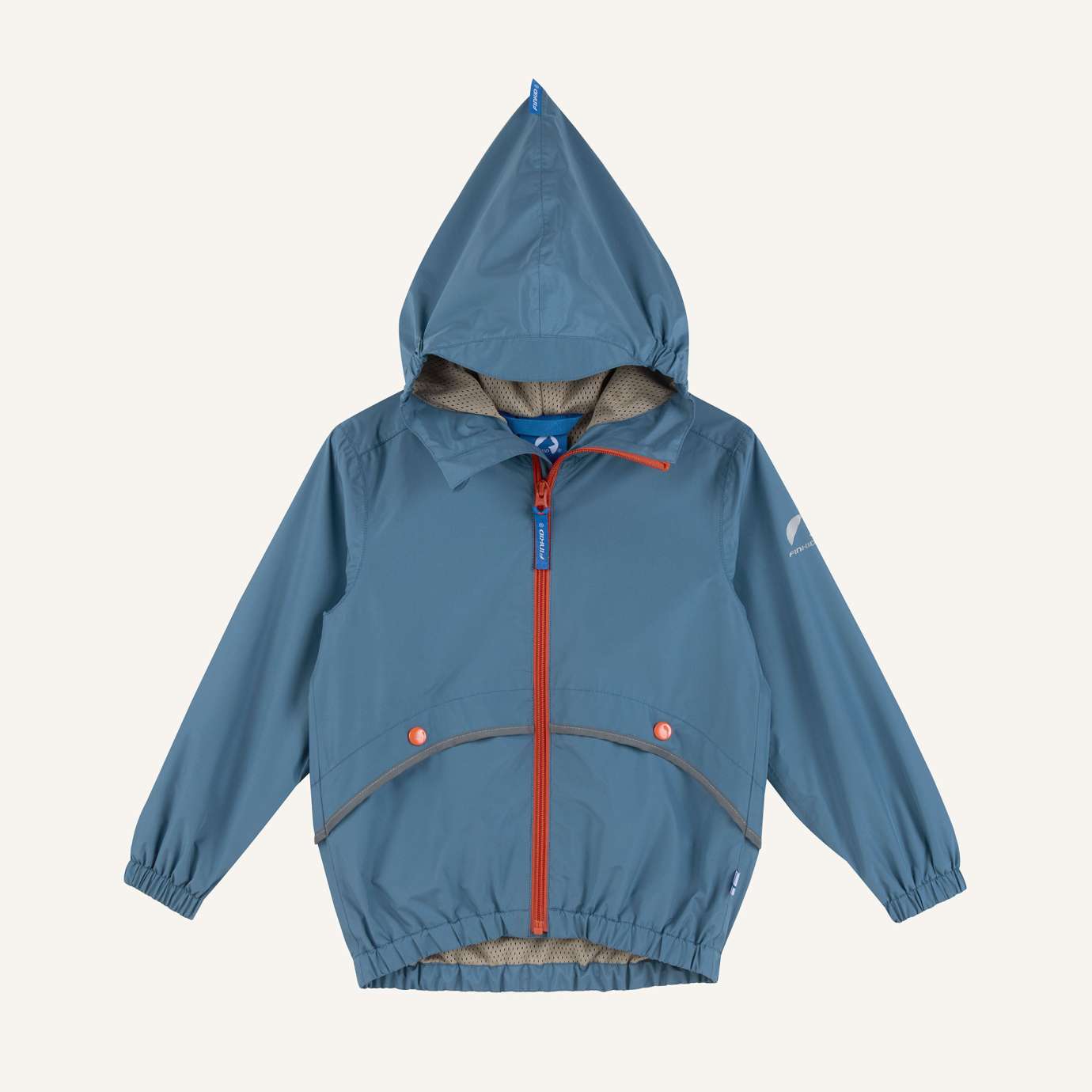 Finkid Timi Air leichte Regenjacke bluestone