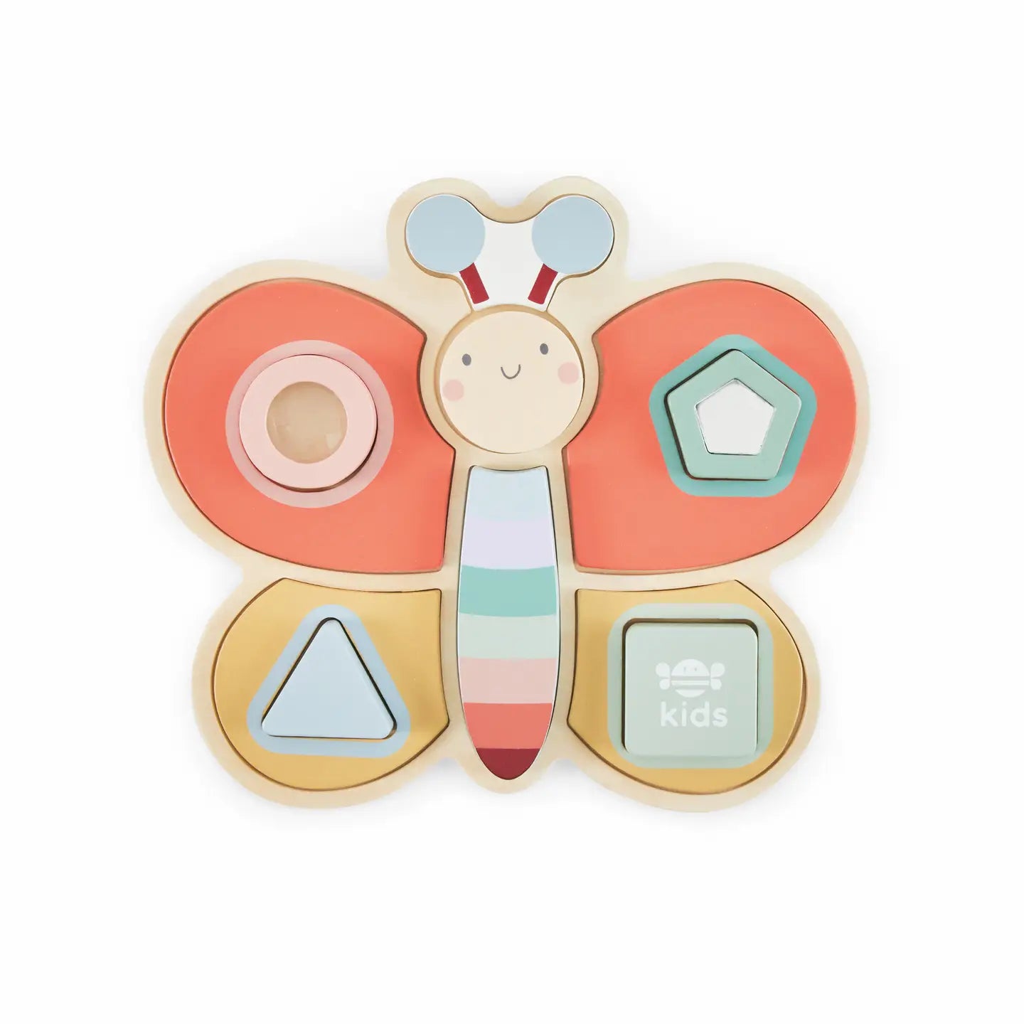 just bee kids Sensorisches Schmetterlingspuzzle aus Holz
