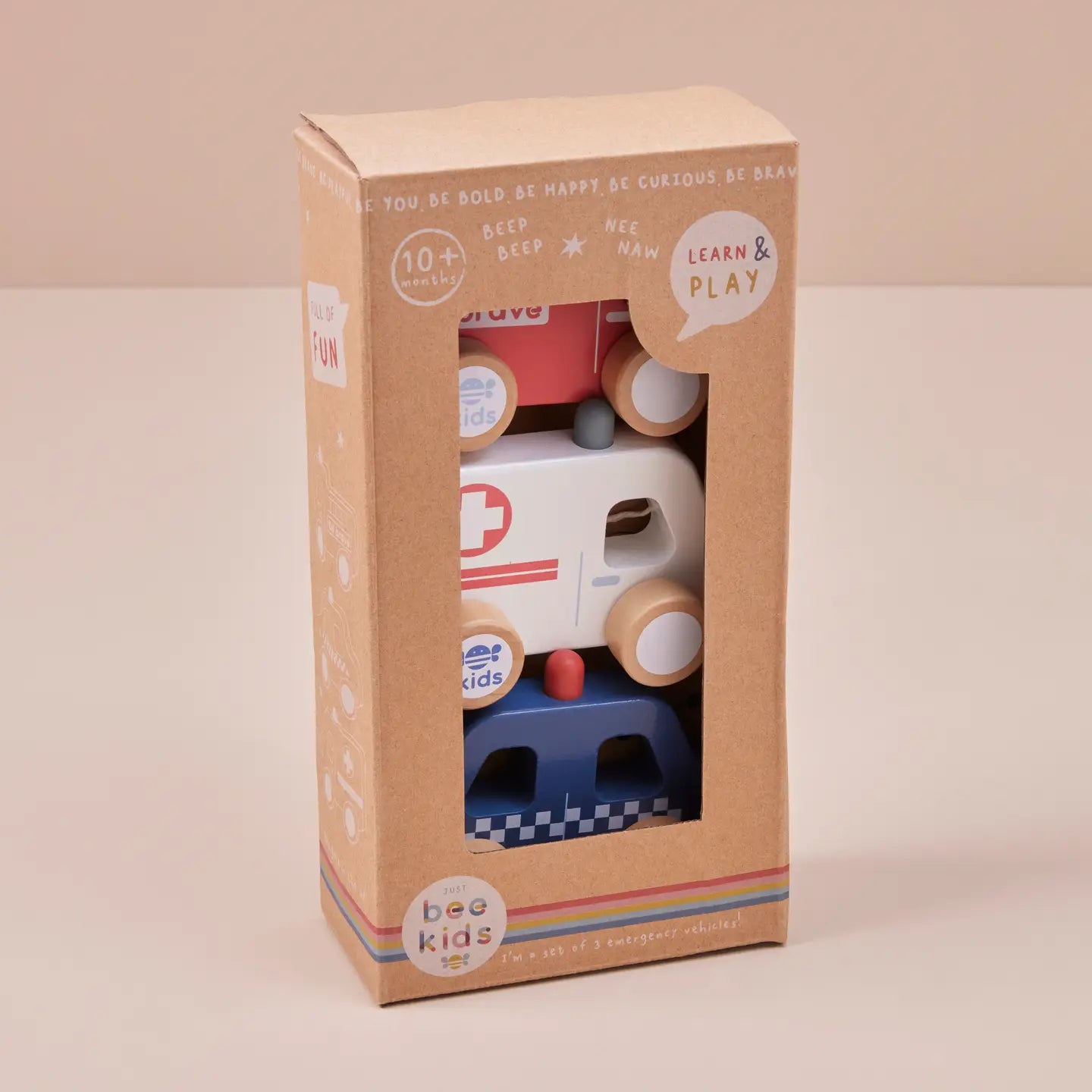 just bee kids Rettungsfahrzeuge aus Holz