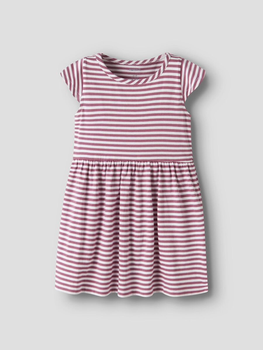 name it rosa geringeltes Kleid (nmfvinanna)