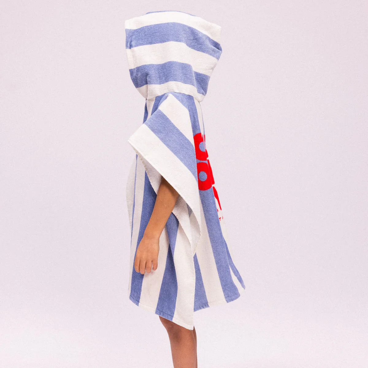 Swim Essentials Badeponcho blau-weiß