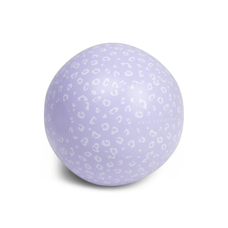 Swim Essentials Strandball Lila Leopard