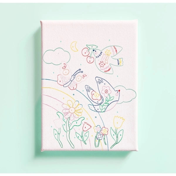 La petite épicerie Malen nach Zahlen Set Kids Frühling