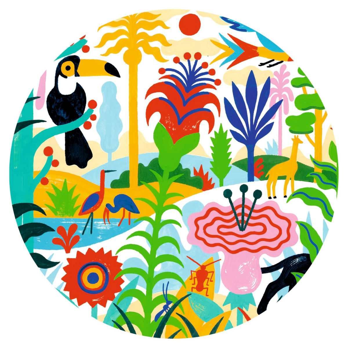 Djeco Puzzle Galerie Dschungel