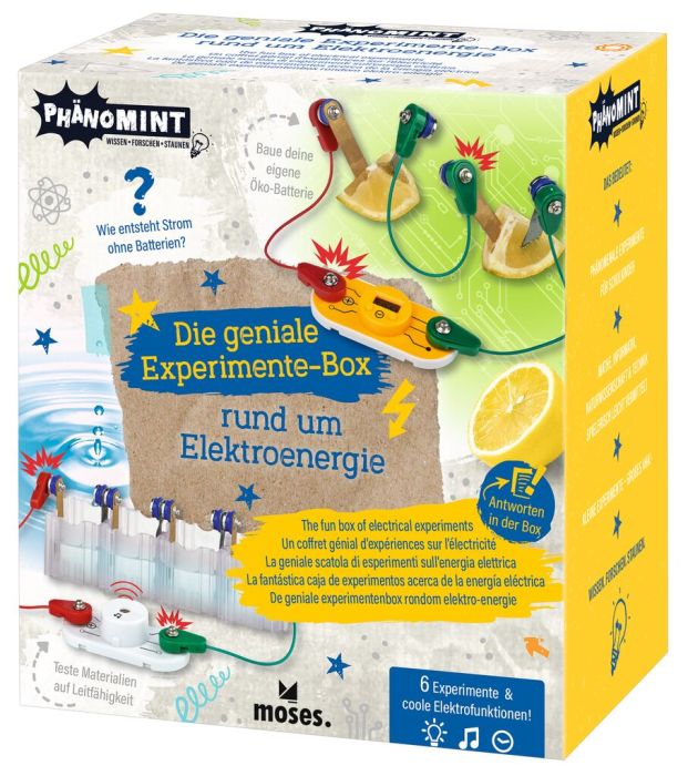 moses Phänomint Die geniale Experimente-Box rund um Elektroenergie