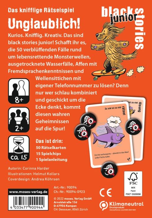 moses Black Stories Junior - Unglaublich