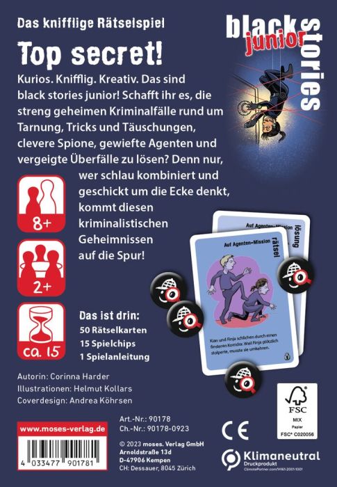 moses Black Stories Junior - Top secret!