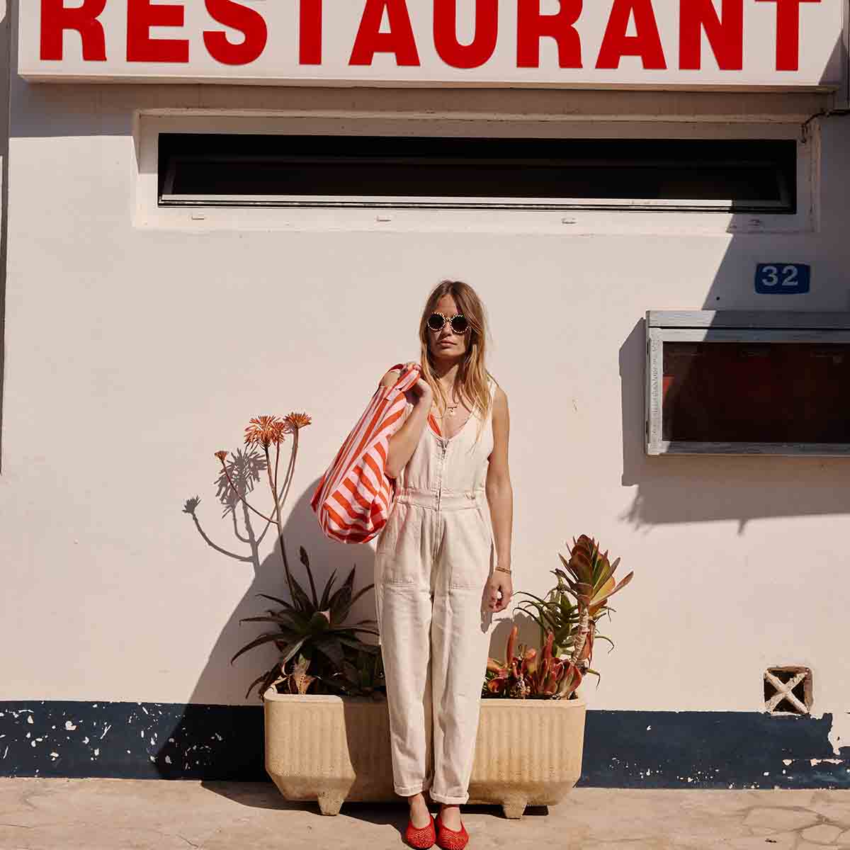 ELISA TASCHE STREIFEN TOMATE / CANDY PINK: TOMATE / BONBONROSA / STREIFEN