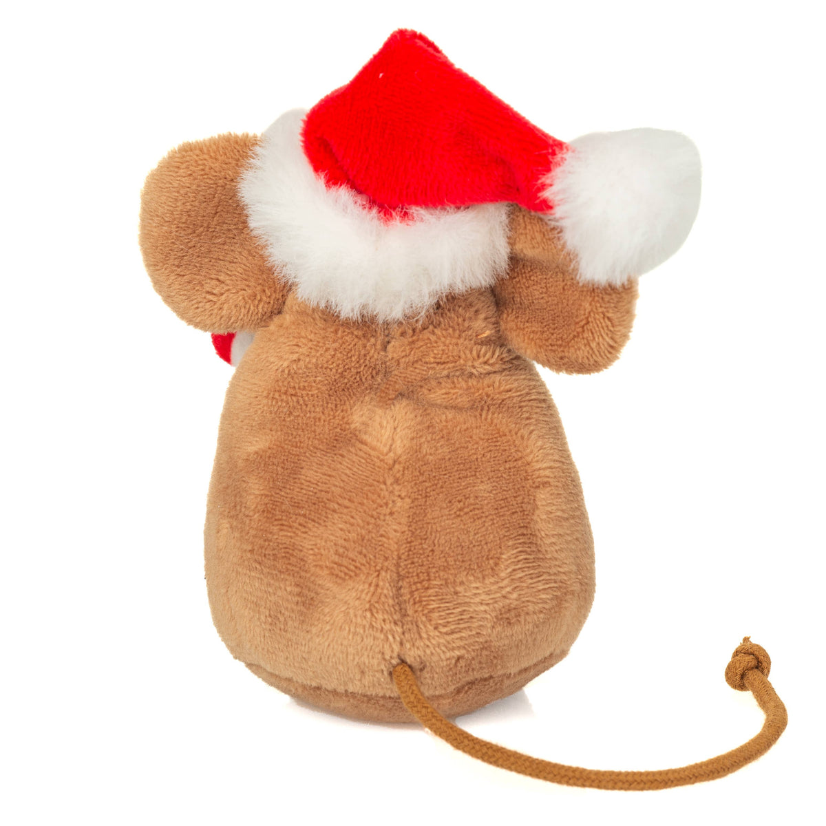 Teddy Hermann Weihnachtsmaus mit Zuckerstange 11 cm-Plüschtier-Stofftier