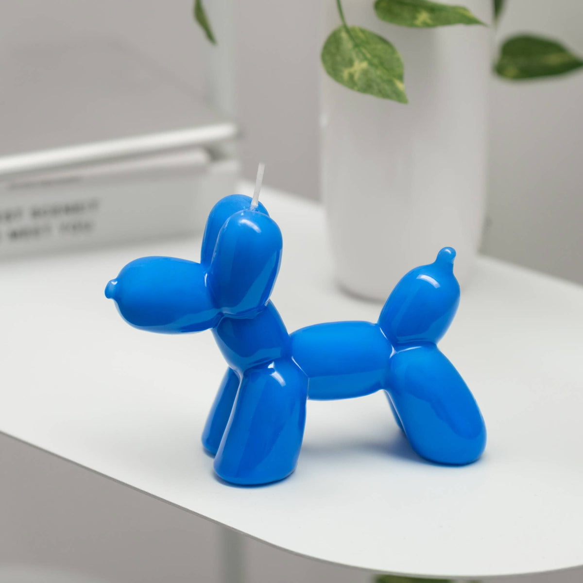Helio Ferretti BALLONHUND-KERZE electric blue