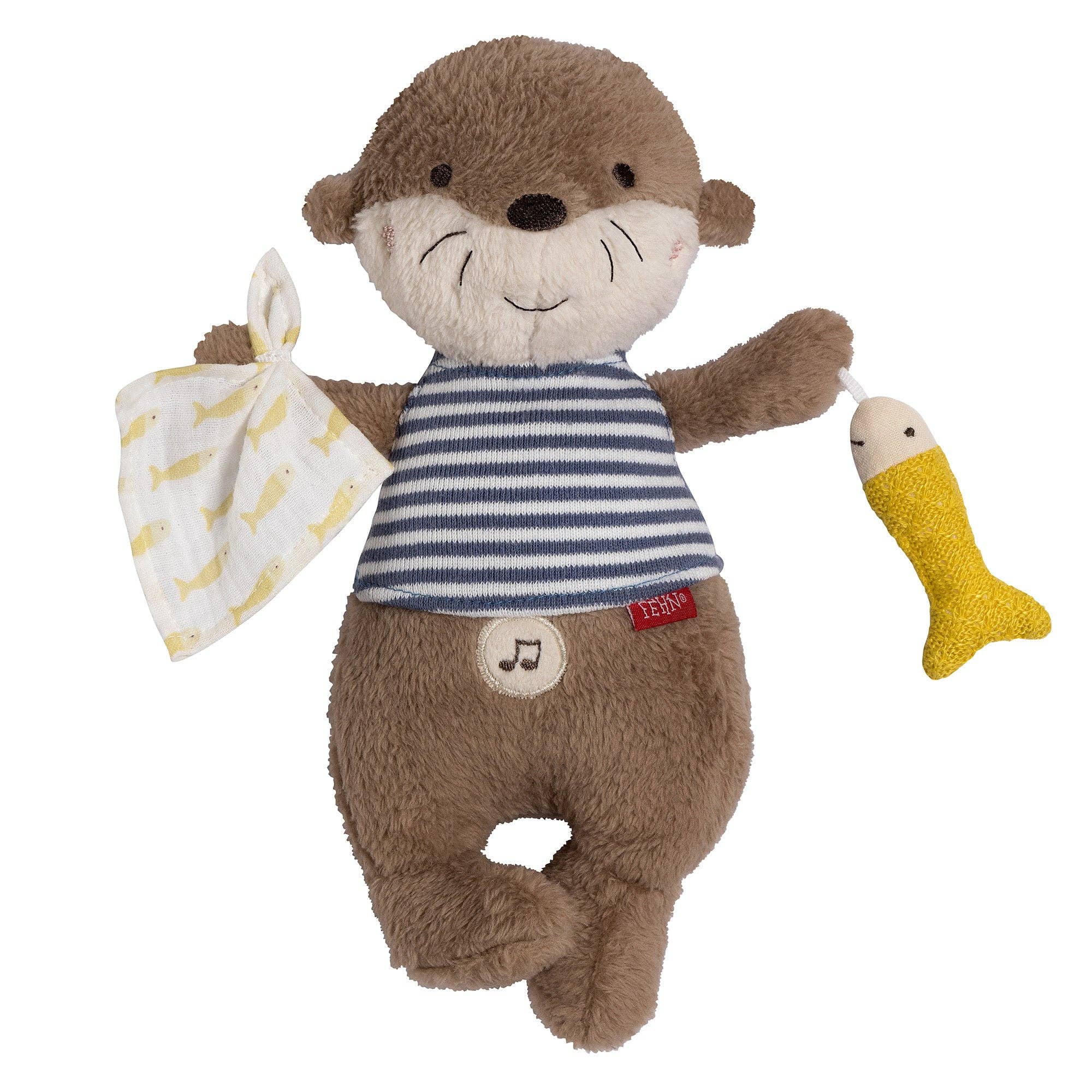 Fehn Einschlafhilfe Otter - Kuscheltier mit Cry-Sensor
