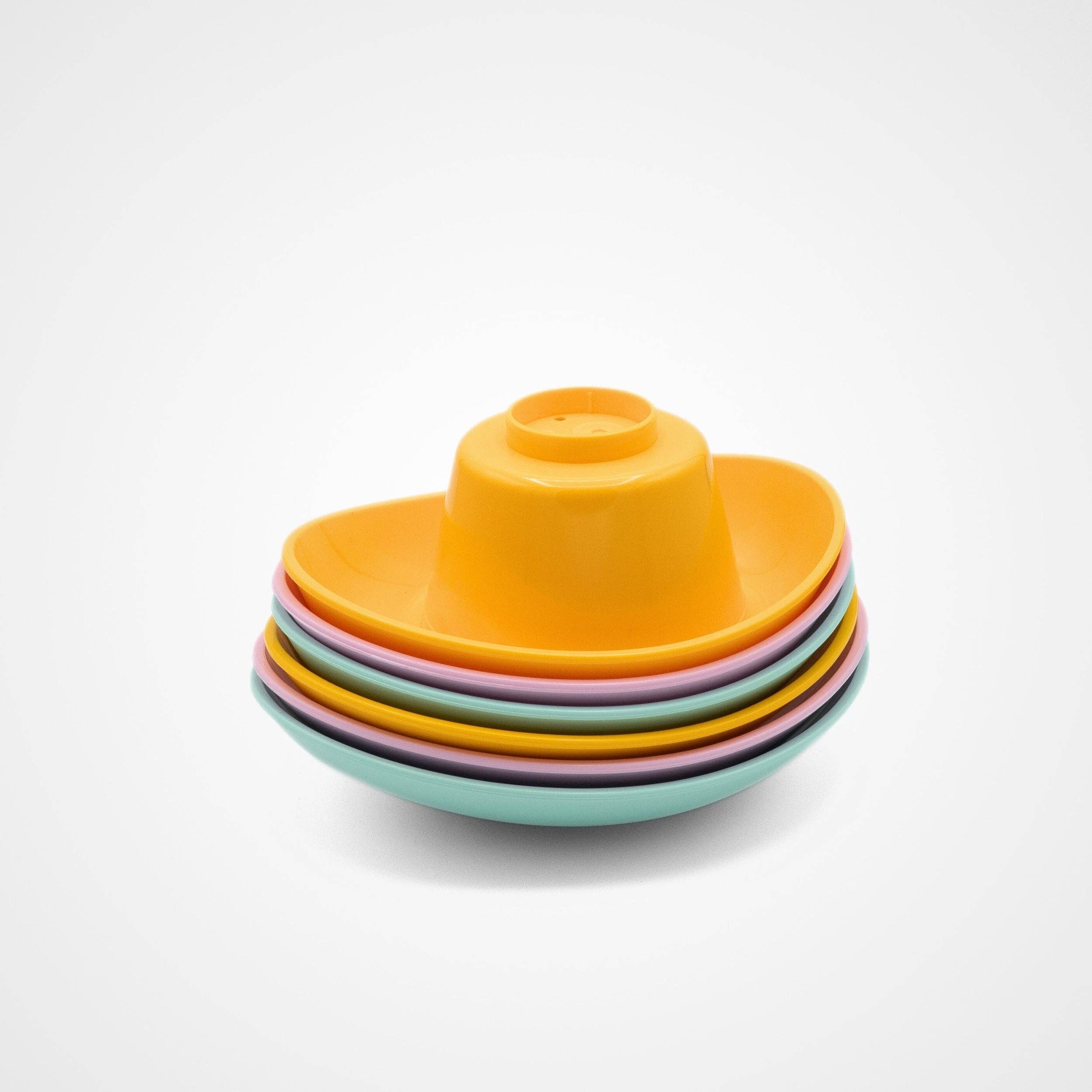 Le Jouet Simple 6 ineinander stapelbare Pastell-Boote
