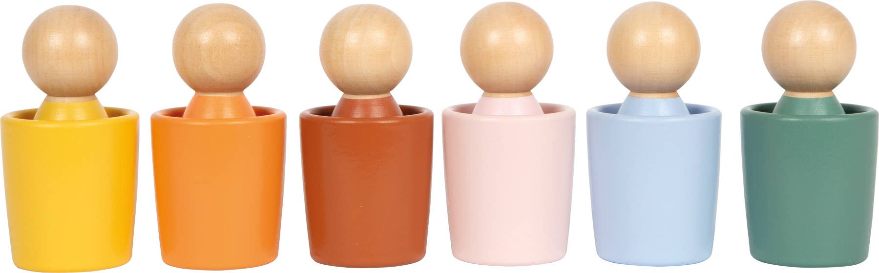 Montessori Sortierbecher mit Figuren | Motorik | Holz